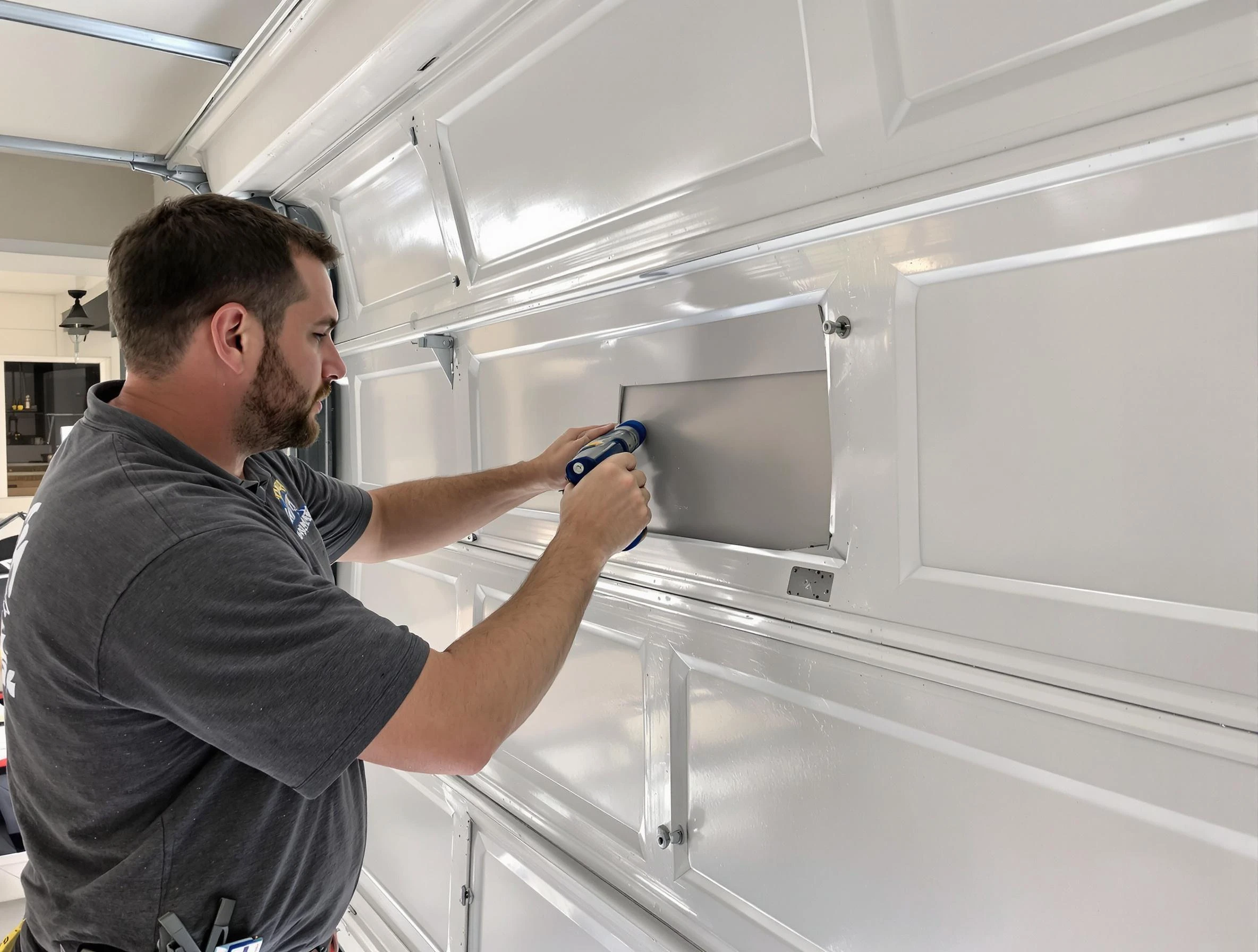 Garage door panel repair by Dublin Garage Door Repair in Dublin